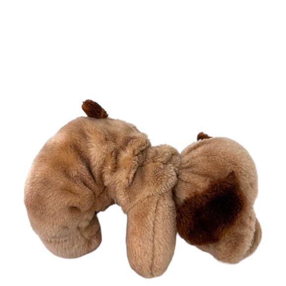 Vintage Plush Puppy Raffoler Dog Stuffed Animal Droopy Brown Wrinkle 86 Shar Pei - Picture 6 of 11